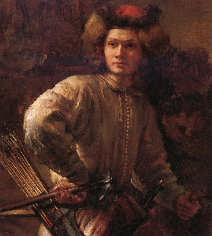 Rembrandt van rijn Details of  The polish rider